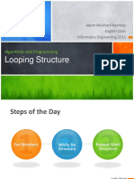 Looping Structure: Algorithms and Programming