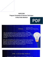Pert/Cpm Program Evaluation & Review Technique Critical Path Method