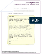 A Letter To A Friend - Letter PDF