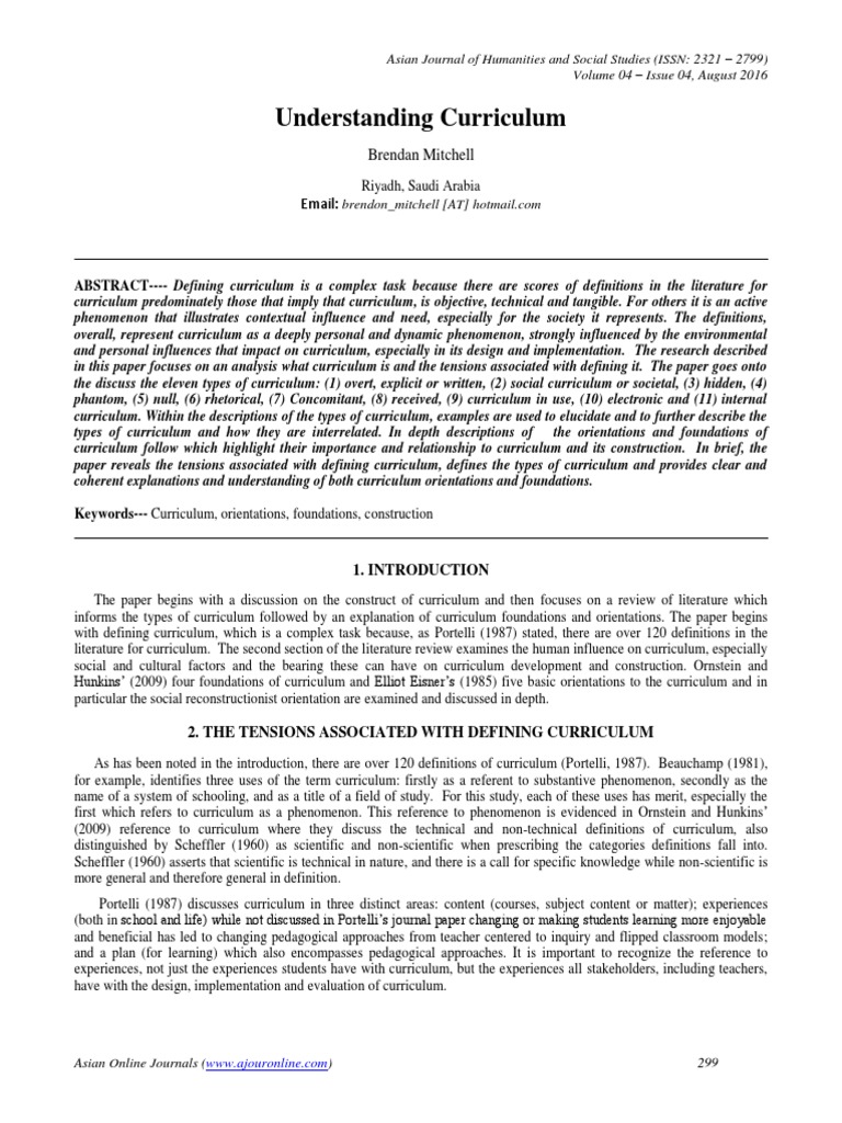 Understanding Curriculum Types and Foundations | PDF | Philosophy Of ...