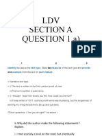 LDV Section A Question 1 A)