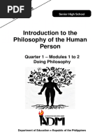 Grade 12 Introduction to Philosophy Module | PDF | Wisdom | Reason