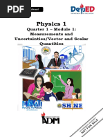 Physics 1: Quarter 1 - Module 1: Measurements and Uncertainties/Vector and Scalar Quantities