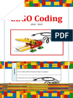 LEGO Coding: LO: To Design, Write and Debug Programs That Include Simulating or Controlling Physical Systems