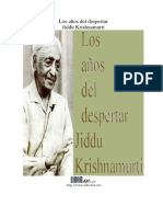 Jiddu Krishnamurti - Los Años del despertar
