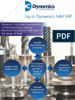 Manufacturing in Dynamics NAV ERP