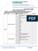 Dated: 23 September 2020 University Grants Commission - National Eligibility Test (UGC-NET) : June 2020 Revised Date Sheet of Examination