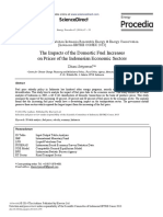 The Impacts of The Domestic Fuel Increases On Prices of The Indonesian Economic Sectors