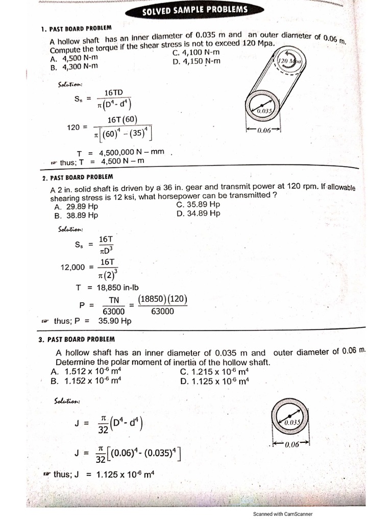 M5s1 Supplementary Shafts Couplings Pressure Vessels