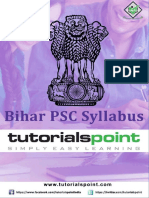Bihar PSC Syllabus