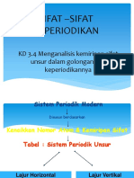 Sifat - Sifat Keperiodikan