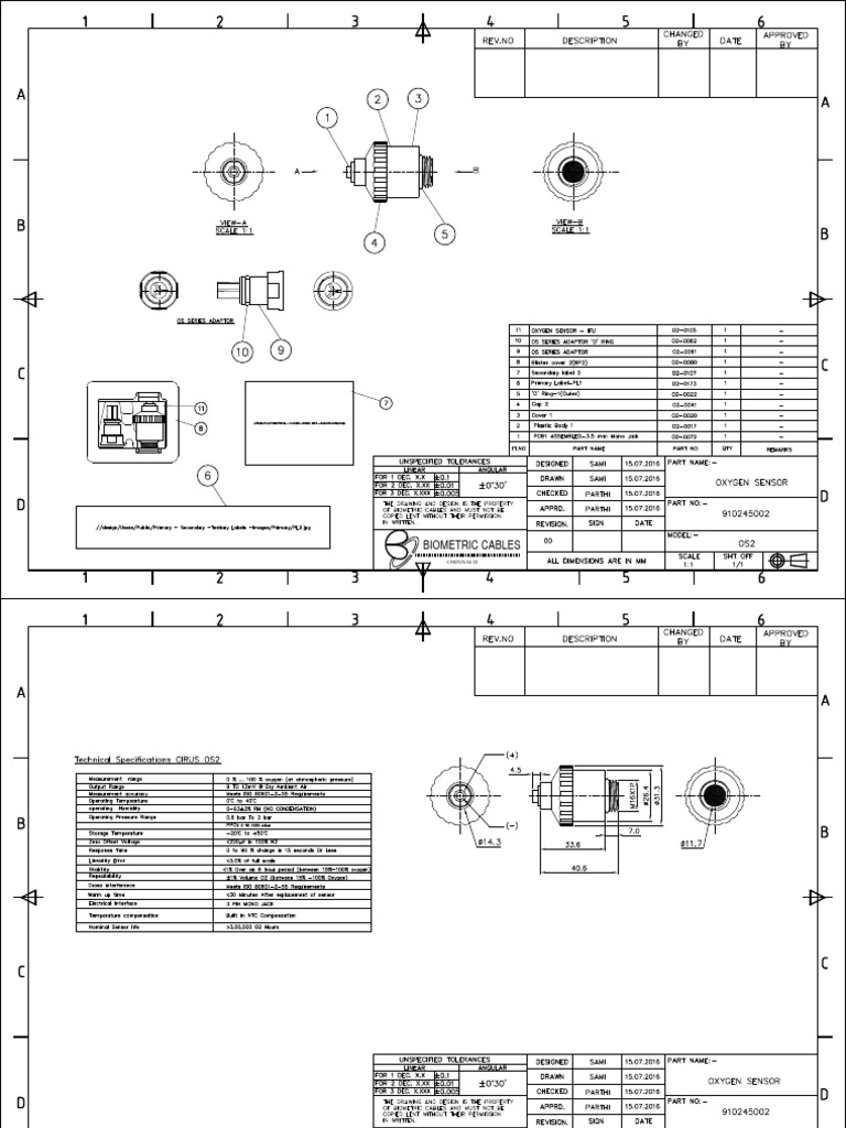 Oxygen Sensor - Assembly Data S PDF | PDF