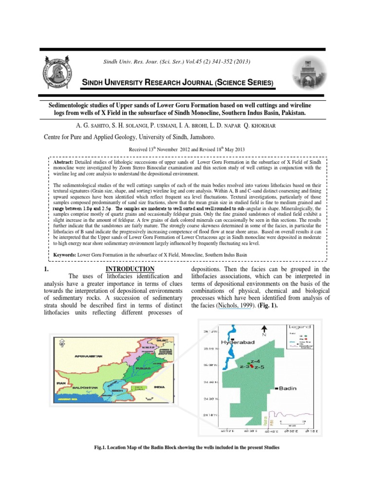 Sedimentology of Lower Goru Formation | PDF | Sedimentary Rock | Sandstone