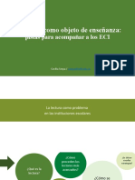 La Lectura Como Objeto de Ensen Anza Pistas para Acompan Ar A Los ECI