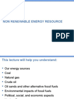 Non Renewable Energy Resources
