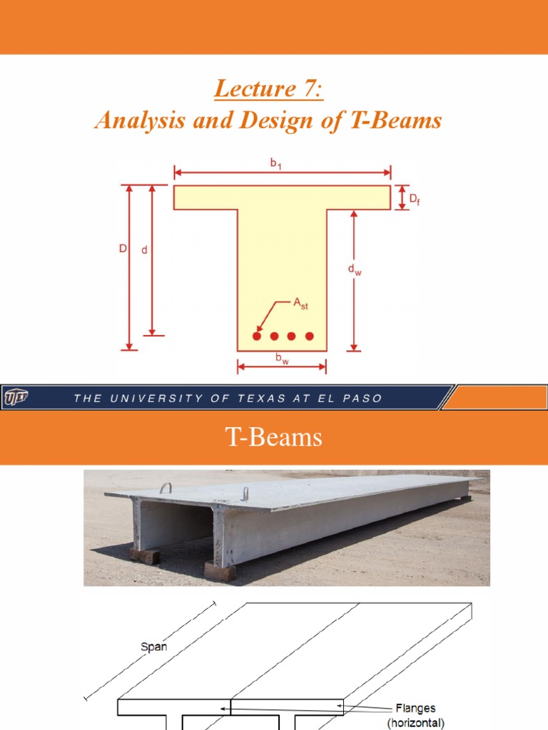 T-Beam Design and Analysis Techniques | PDF | Beam (Structure) | Civil ...