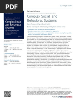 Complex Social and Behavioral Systems: Springer Reference