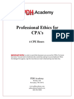 Professional Ethics For CPA's: 4 CPE Hours