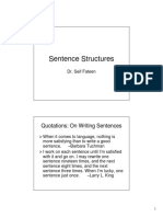 Sentence Structures: Quotations: On Writing Sentences