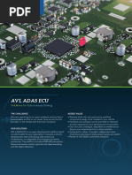 Avl Adas Ecu: Solutions For Autonomous Driving