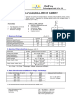 Cysh12Af (Insb) Hall-Effect Element: 1. Maximum Ratings