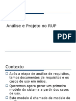 Analise e Projecto (Desenho)RUP