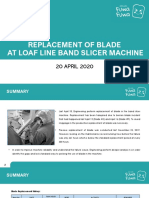Blade Replacement at Loaf Bread Band Slicer