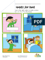 Sequencing Worksheet Bedtime PDF