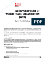 Origin and Development of World Trade Organisation (WTO) : By: Dr. Piyush Chaubey