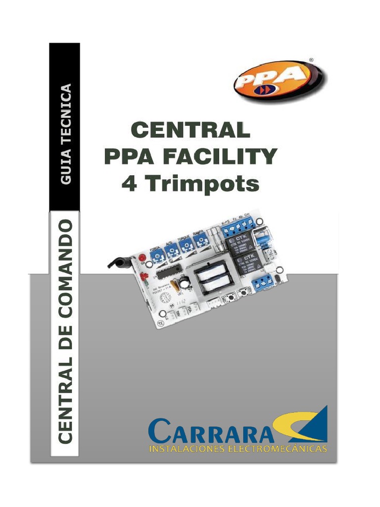 Manual Central PPA Facility 4 Trimpots Español | PDF | Science ...