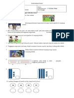 Soal Penilaian Harian Tema 5 Subtema 3 (Kelas 1 SD)