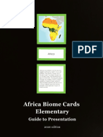 Africa Biome Cards - Elementary Guide 2020 Edition