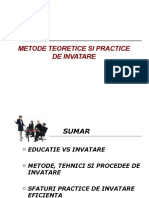 Metode Teoretice Si Practice de Invatare