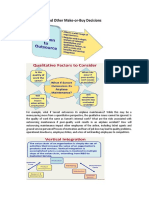 Discussion - Make or Buy Decisions