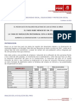 Datos Paro y Empleo Enero 2011 Almeria