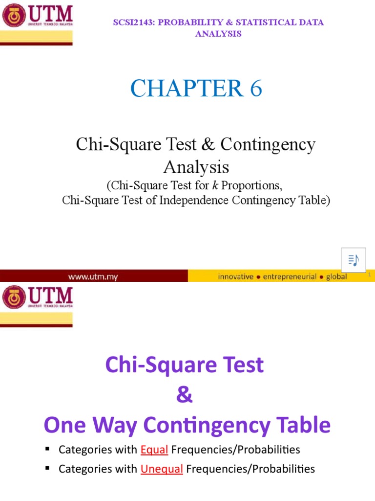 Chi-Square Test & Contingency Analysis | PDF | Goodness Of Fit | Chi ...