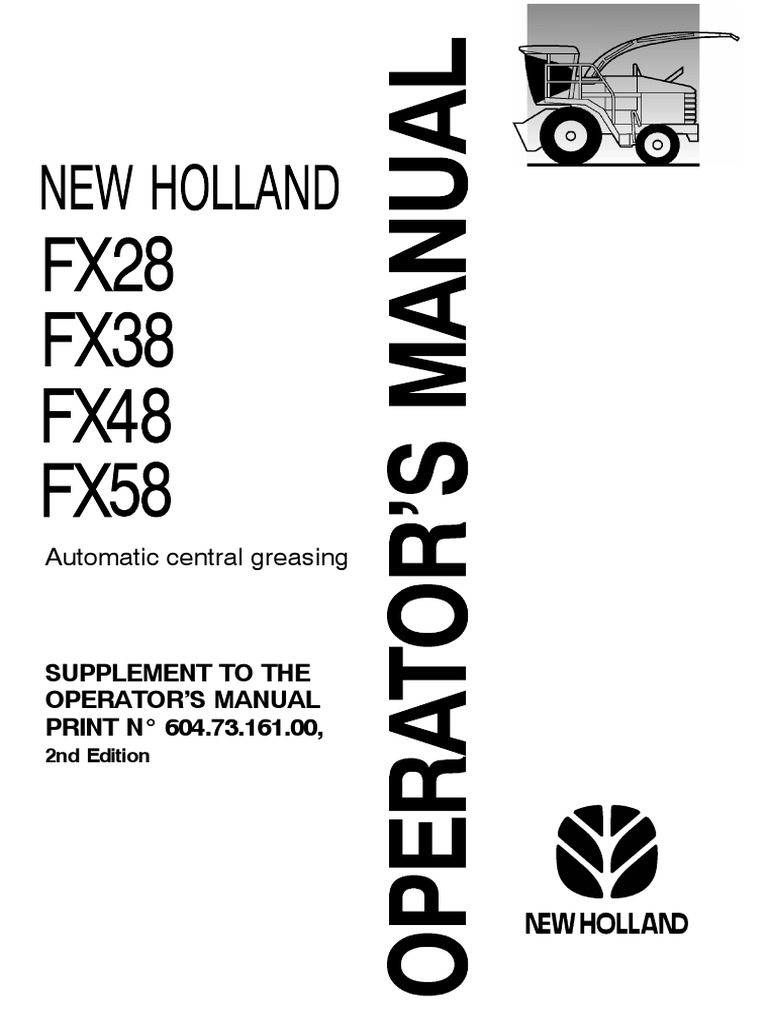 Operator's Manual FX28, FX38, FX48, FX58 | PDF | Axle | Valve