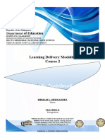 Study Notebook: Learning Delivery Modality Course 2