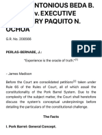 Philippines Supreme Court Rules on Pork Barrel System Constitutionality