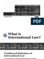 Nature of International LAW: Chapter One