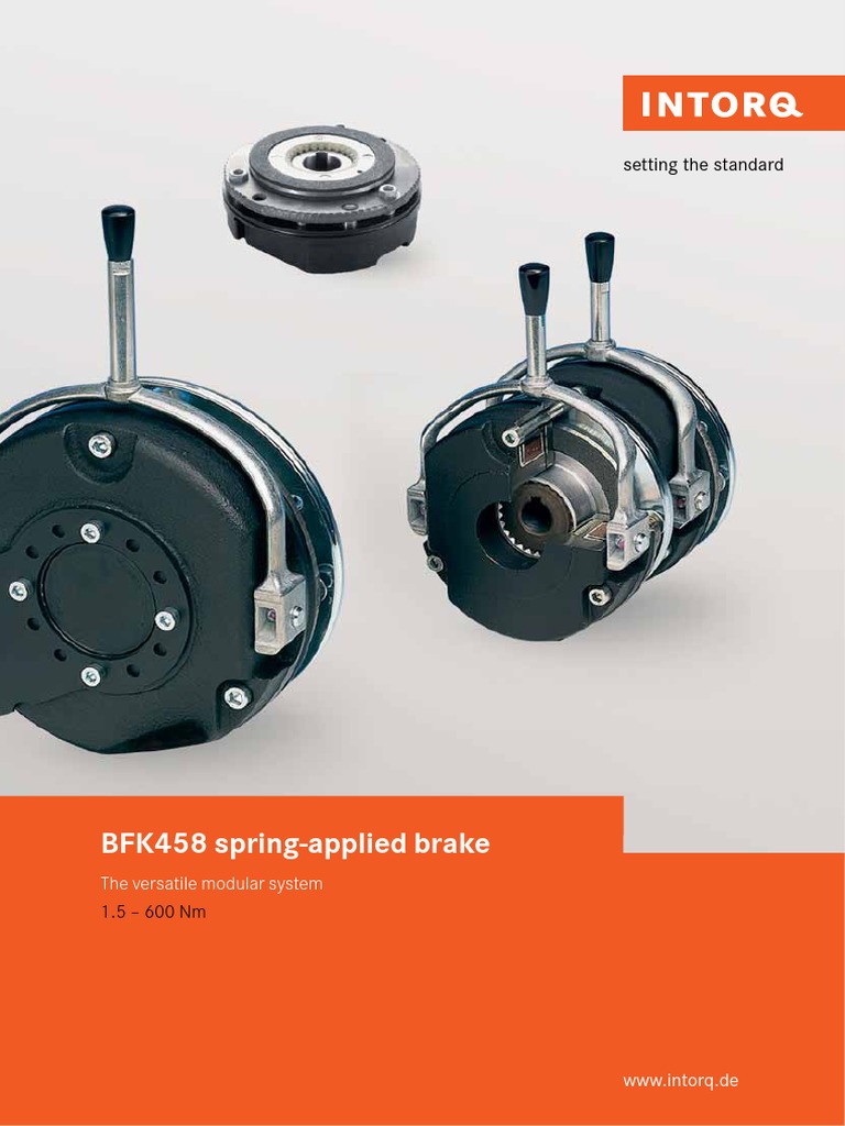 INTORQ BFK458 en PDF PDF Brake Mechanical Engineering