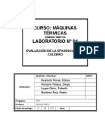 Informe 1 Eficiencia Calderas PDF