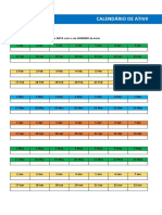 Calendário de Atividades - 2020