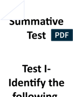 Summative Test 4th