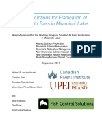 CRI and Fish Control Solutions Smallmouth Bass in Eradication in Miramichi Lake Final Nov 7