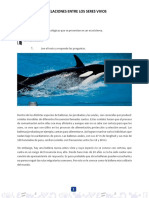 Lectura - Taller Relaciones Entre Los Organismos PDF