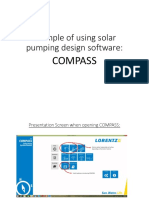 Example of Using Solar Pumping Design Software:: Compass