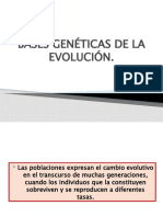 Bases Genéticas de La Evolución