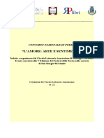 Quaderno Del Concorso Di Poesia "L'amore: Arte e Sentimento"