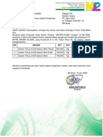 Surat Pemberitahuan Jadwal Pengiriman Sarden Ke Gudang PDF